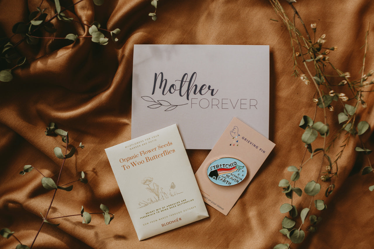 Bereaved Mother's Day Gift (Card/Pin/Seeds)