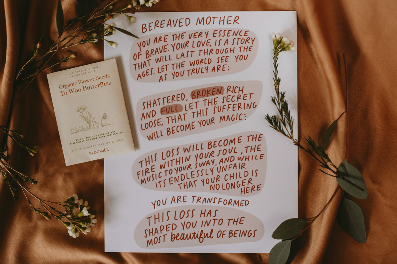Bereaved Mother's Day Gift (Print/Seeds)
